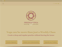 Tablet Screenshot of freedomyoga.info