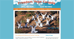 Desktop Screenshot of freedomyoga.ca